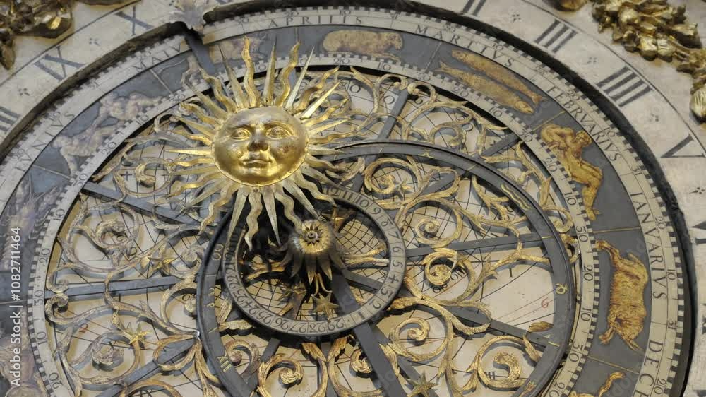 Lyon astronomical clock, Cathedrale Saint-Jean-Baptiste, Lyon, France Lyon astronomical clock, Cathedrale Saint-Jean-Baptiste, Lyon, France