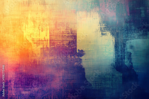 Abstract image inspired by the patterns and colors of various rashes, blending hues and textures artistically