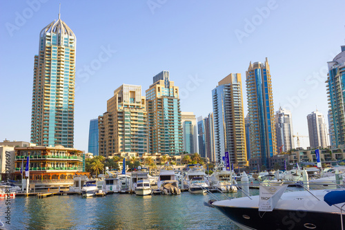 Yacht Club in Dubai Marina. UAE. November 16, 2012