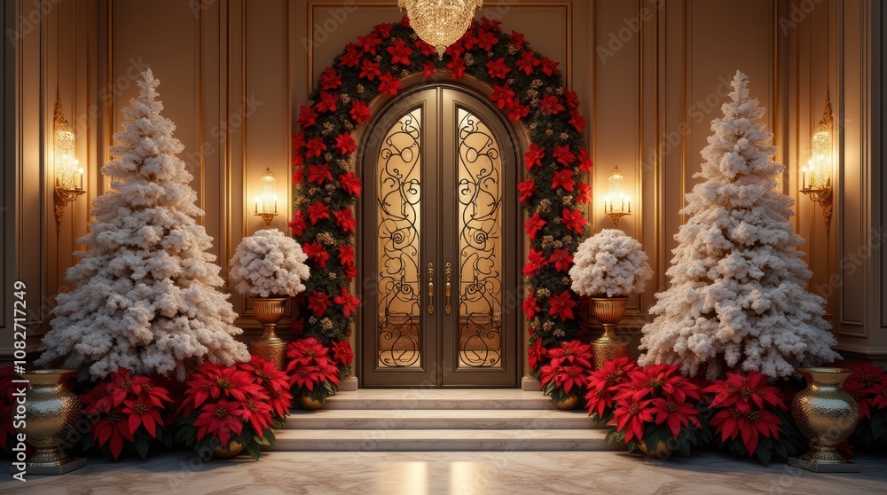 Fototapeta premium New Year's Eve and Home Decorations - Christmas Background.