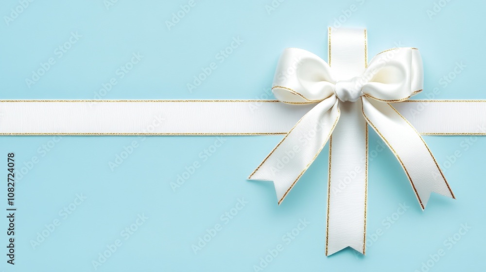 Bow tie ribbon for holiday shopping season gift wrapping. Bow tie ribbon for holiday shopping season gift wrapping.