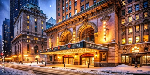 Wallpaper Mural Winter Garden Theatre offers stunning portrait photography opportunities in Manhattan, capturing the essence of this iconic landmark in New York Cityâ€™s vibrant cultural scene. Torontodigital.ca