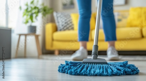 Cleaning the Floor with a Mop