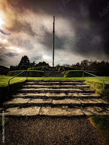  St John's. Ancient landmark established by Norse Viking settlers, open air meetings at Manx Parliament field where new laws are proclaimed. photo