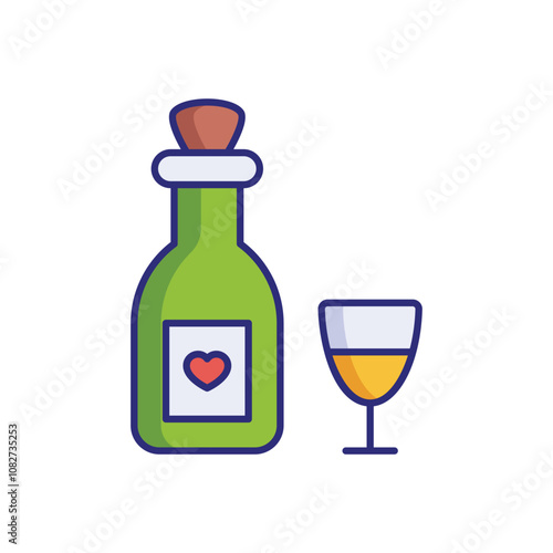 Champagne vector icon