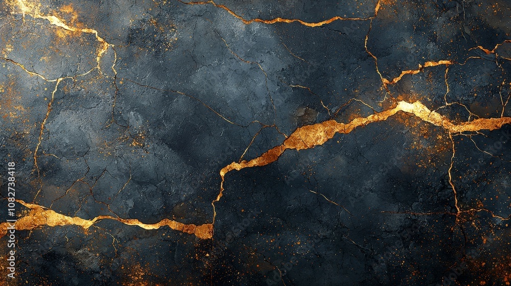 A textured dark surface with golden cracks, evoking a sense of depth and contrast. A textured dark surface with golden cracks, evoking a sense of depth and contrast.