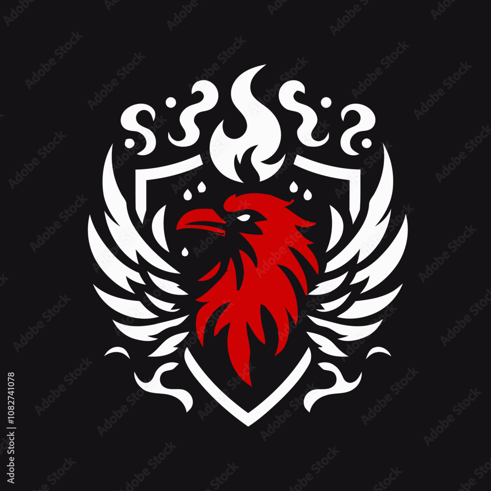 Fototapeta premium Fierce Animal Logo Collection Minimalist Vector Designs with Bold Colors and Dynamic Elements 
