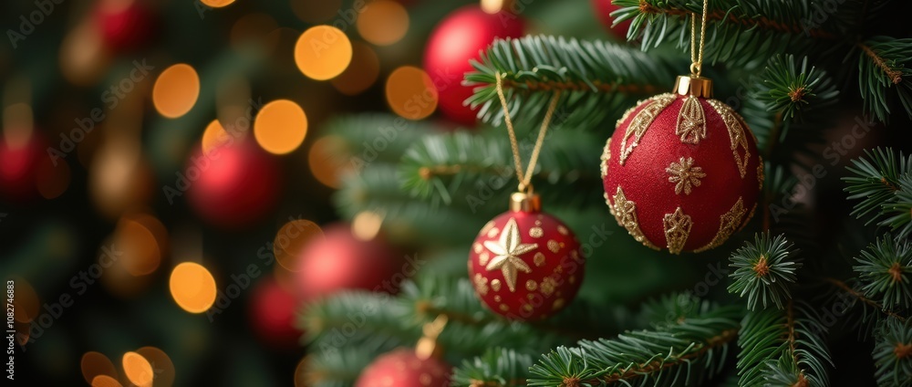 Fototapeta premium Christmas Visual, New Year Visual Designs - Christmas Background.