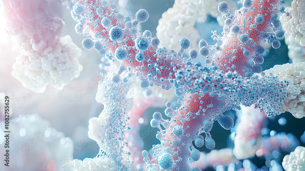 Visualization of a molecular docking simulation illustrating drug interactions at the atomic level Visualization of a molecular docking simulation illustrating drug interactions at the atomic level