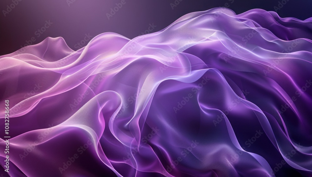 Obraz premium Abstract Purple Flowing Fabric