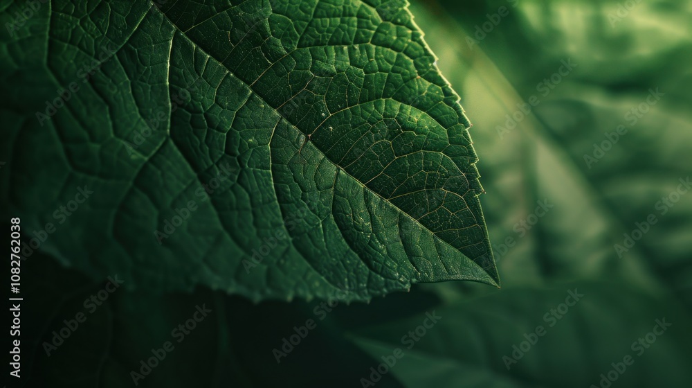 Closeup of a Green Leaf Closeup of a Green Leaf