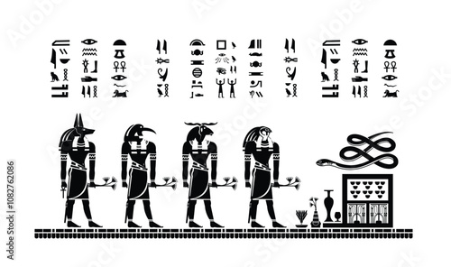 hieroglyphics inside the tomb of ramese vi - valley of the kings