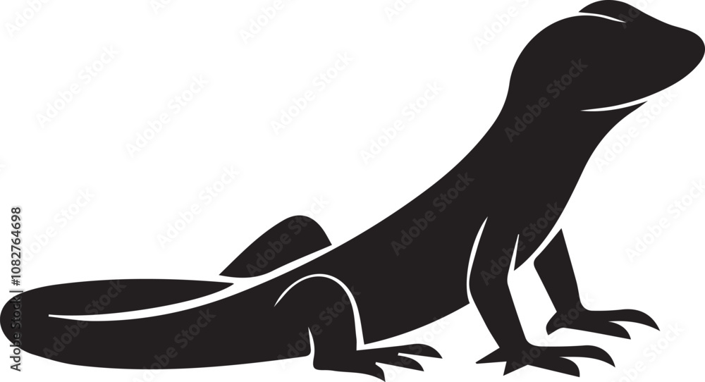 lizard Silhouette black vector. the white background lizard Silhouette black vector. the white background