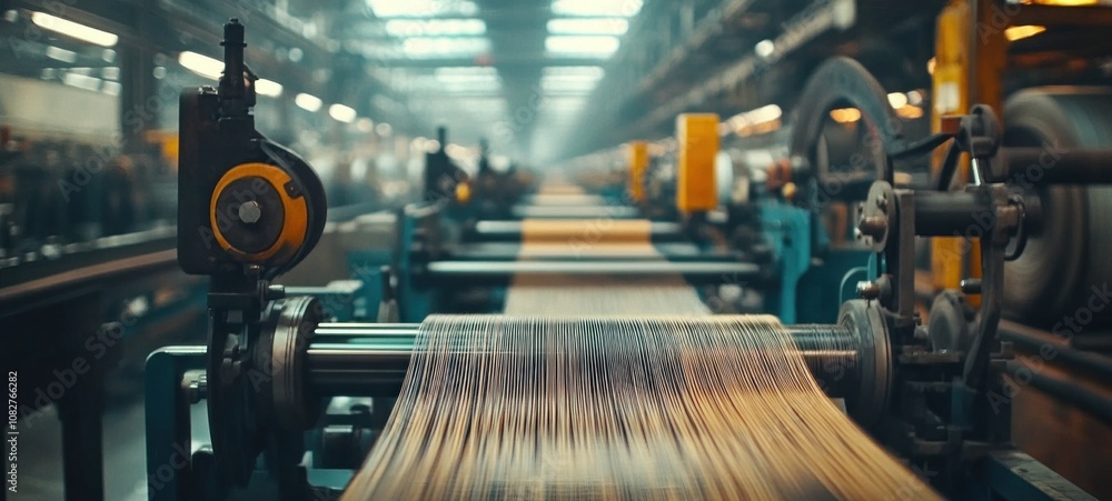 Fototapeta premium Industrial Machinery and Production Line