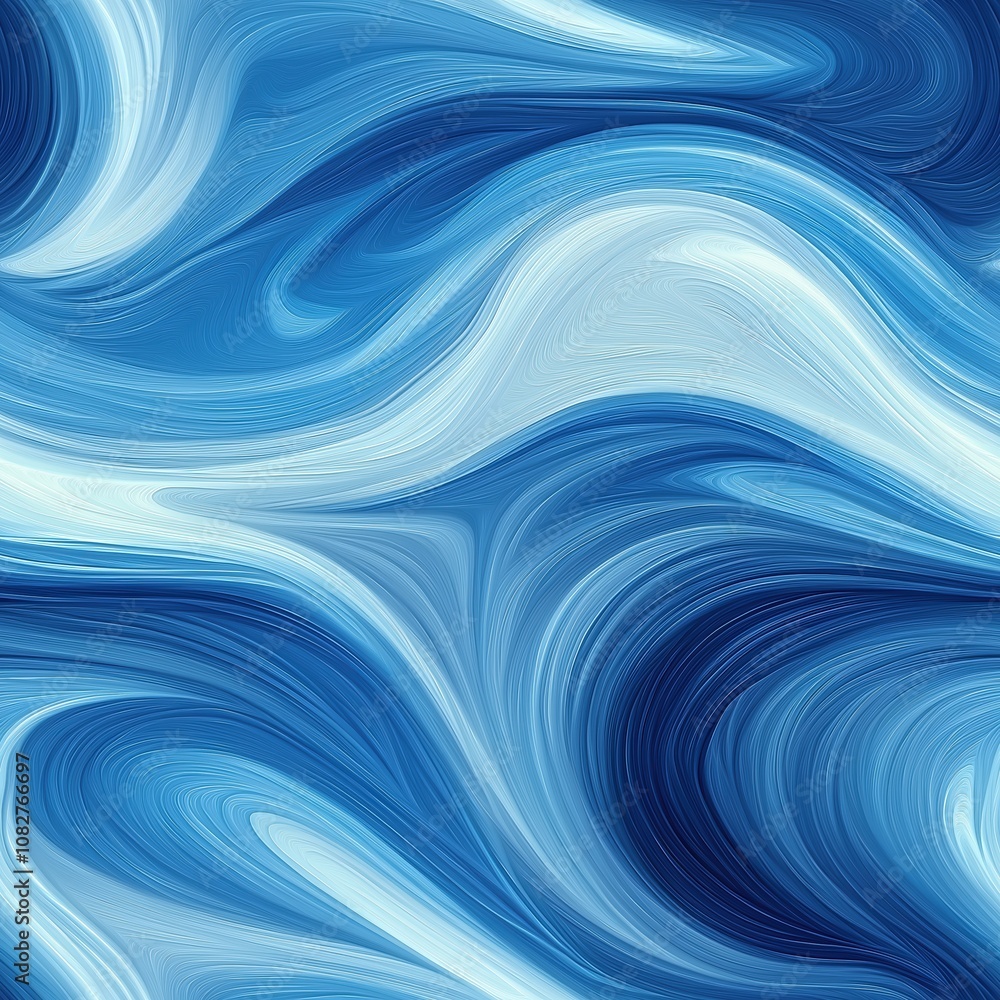 Abstract blue waves. Seamless pattern Abstract blue waves. Seamless pattern