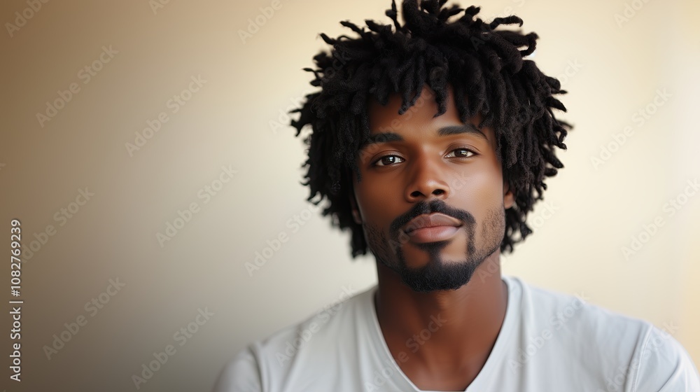 Haircut shag for an African-American man Haircut shag for an African-American man
