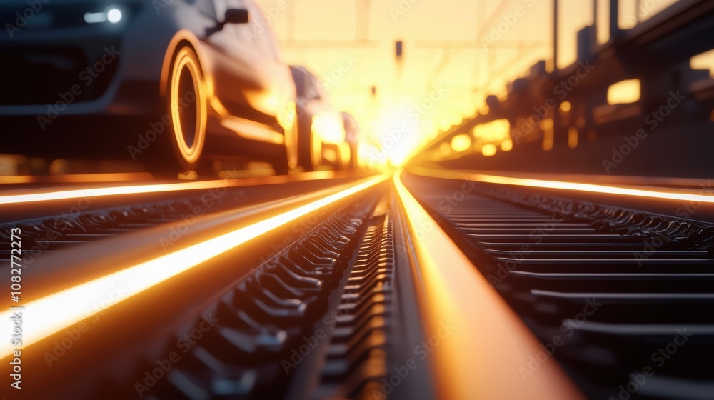 An AI-controlled factory producing autonomous vehicles in a seamless production line An AI-controlled factory producing autonomous vehicles in a seamless production line