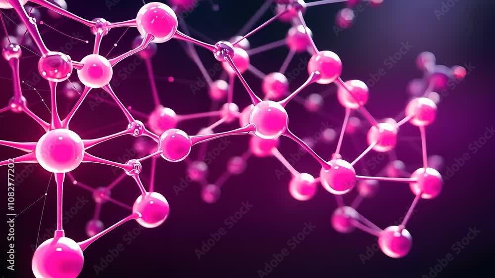 Abstract Pink Molecular Structure on a Dark Background
Abstract Pink Molecular Structure on a Dark Background