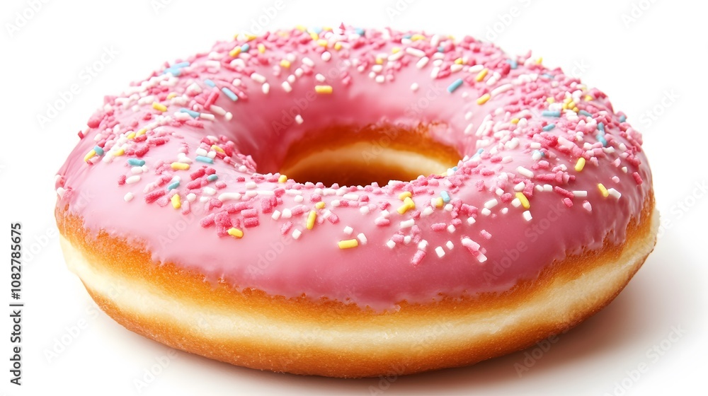 Food, Sweet Dish, Classic Glazed Donut, on White Background, Photo Realistic, Wallpaper, Cover and Screen for Smartphone, PC, Laptop, 9:16 and 16:9 Format Food, Sweet Dish, Classic Glazed Donut, on White Background, Photo Realistic, Wallpaper, Cover and Screen for Smartphone, PC, Laptop, 9:16 and 16:9 Format