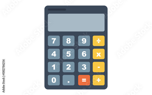 Calculator vector image, simple png calculator image, calculator illustration