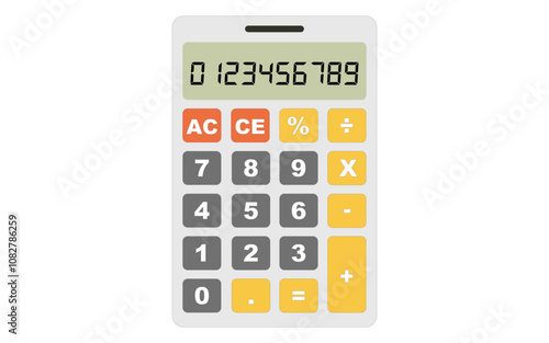 Calculator vector image, Calculator clipart, Calculator png image, Calculator illustration