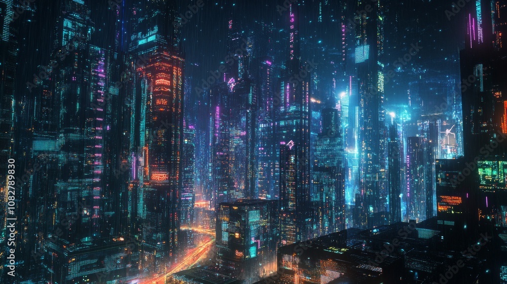 Fototapeta premium IT, Artificial Intelligence, Machine Learning, Deep Learning, cybernetic, modern/future, AI Generative