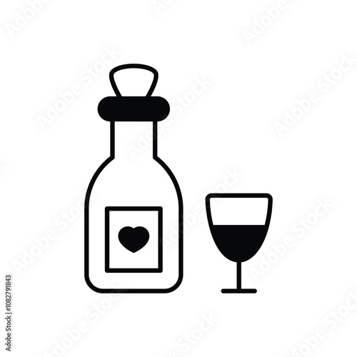 Champagne  vector icon