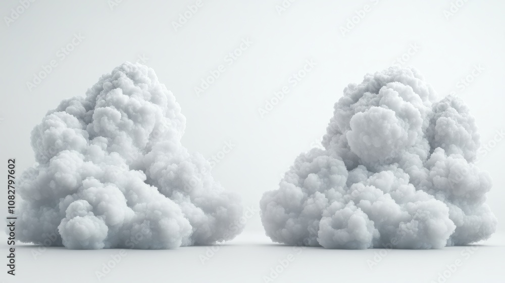 Realistic Cloud Cluster with Soft Texture Realistic Cloud Cluster with Soft Texture