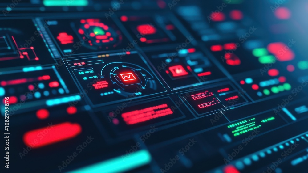 Cybersecurity Program Interface Close-Up View Cybersecurity Program Interface Close-Up View