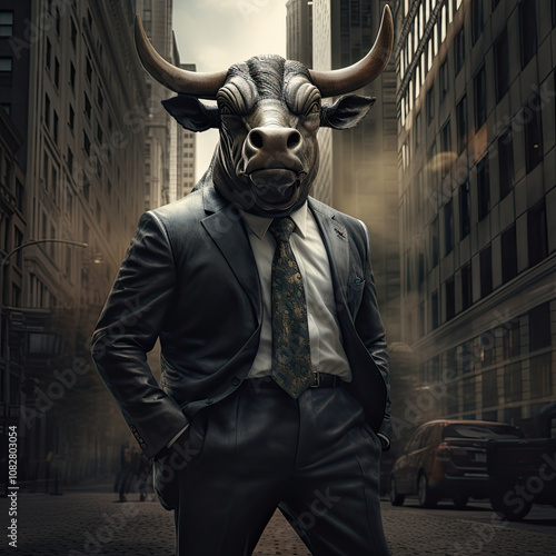 Obraz na płótnie Financial bull