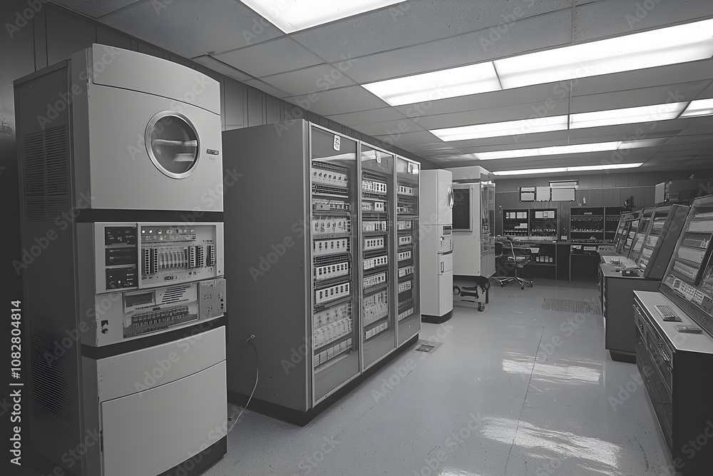 Minimalist High-Tech Servers in a Clean White Data Center
Minimalist High-Tech Servers in a Clean White Data Center