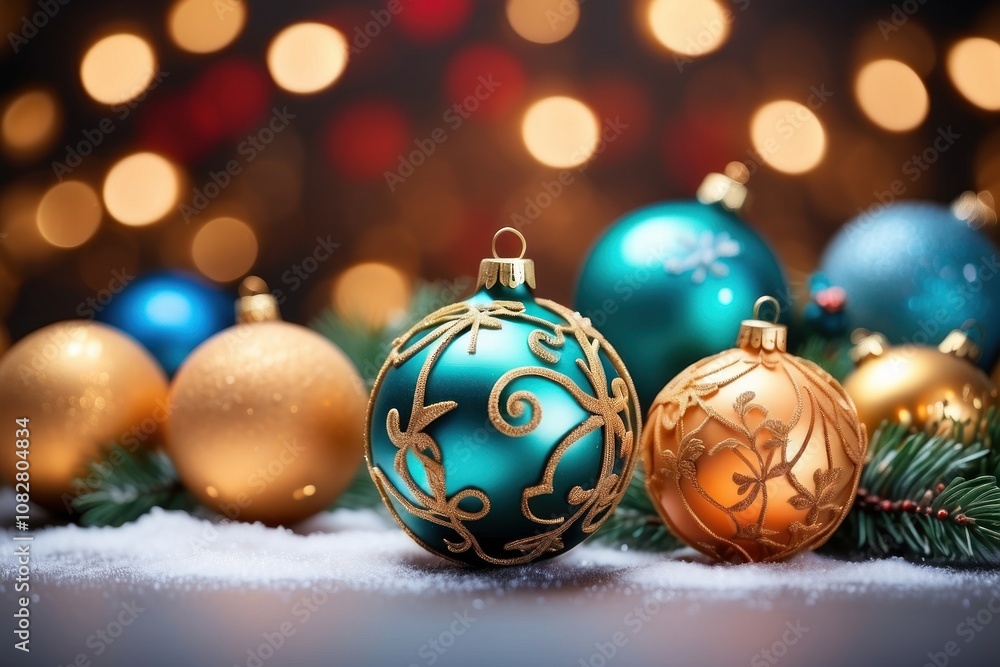 Holiday celebration, Christmas tree with bright lights, festive ornaments, December Holiday celebration, Christmas tree with bright lights, festive ornaments, December