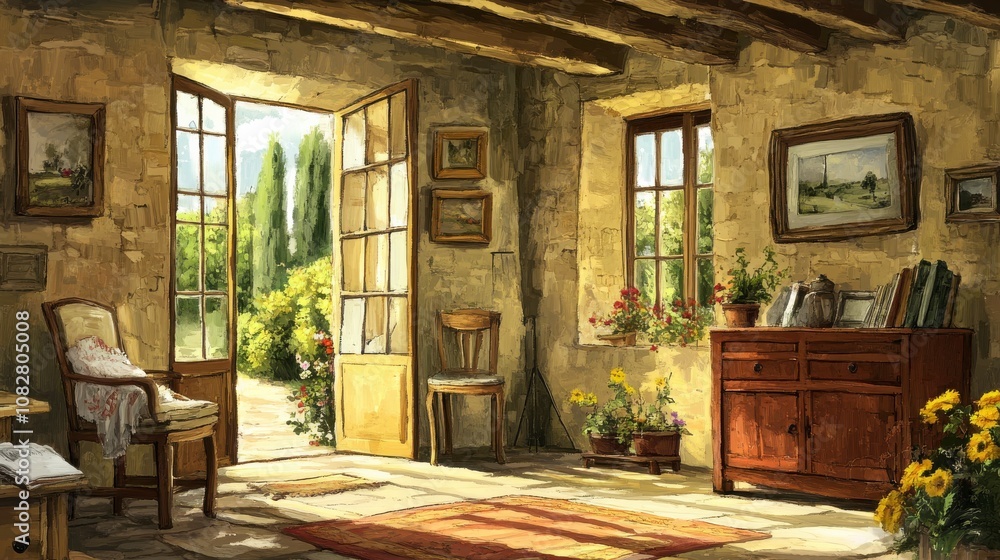 Rustic Countryside Apartment with Sunlit Garden Rustic Countryside Apartment with Sunlit Garden