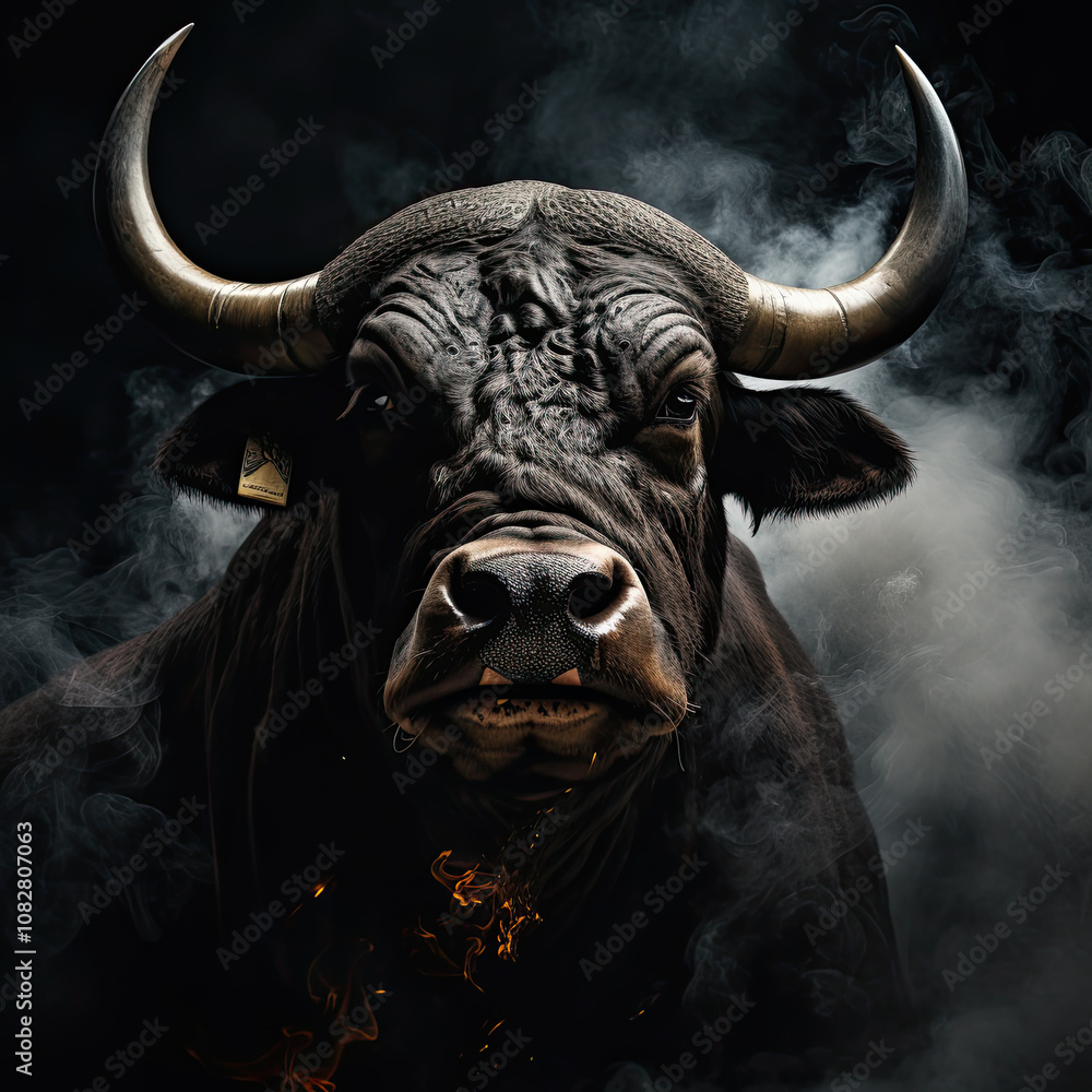 An imposing and intimidating bull An imposing and intimidating bull