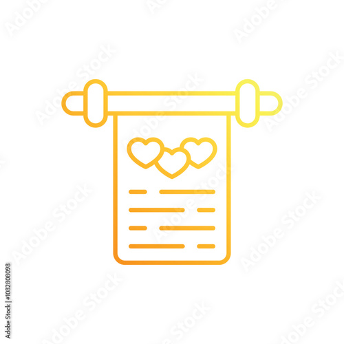 Wedding Vows vector icon