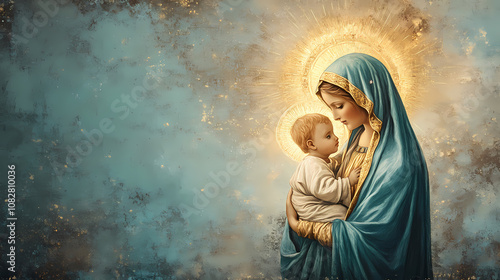 virgin mary and jesus
