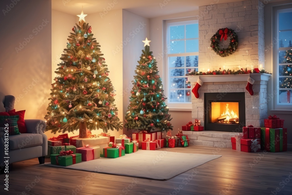 new year christmas tree on white background isolated new year christmas tree on white background isolated
