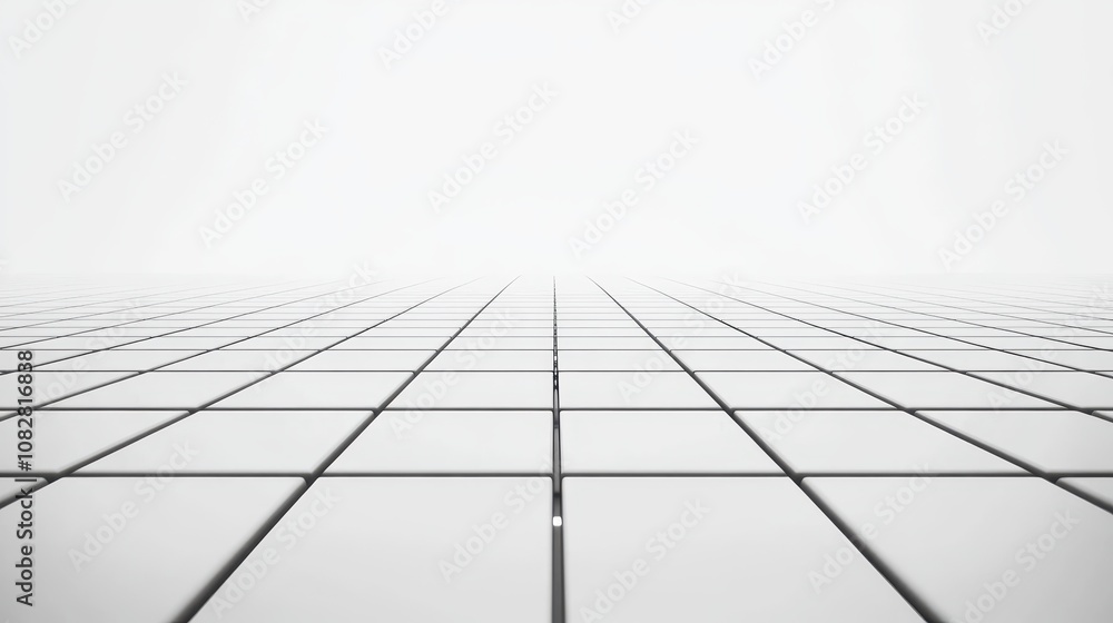 Obraz premium A minimalist black-and-white grid design for modern graphic use.