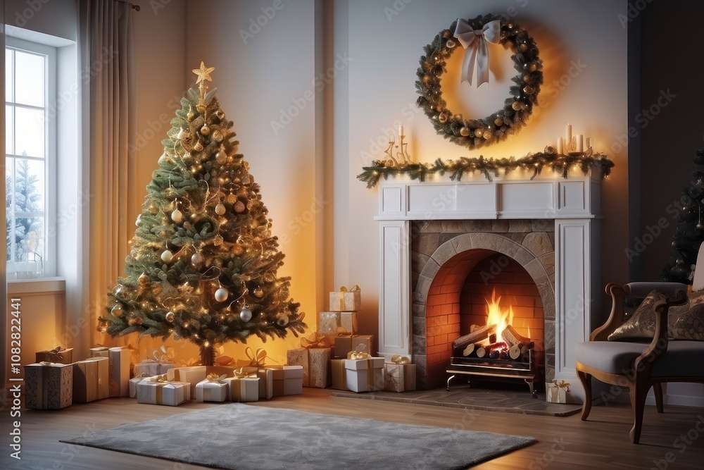new year christmas tree on white background isolated new year christmas tree on white background isolated