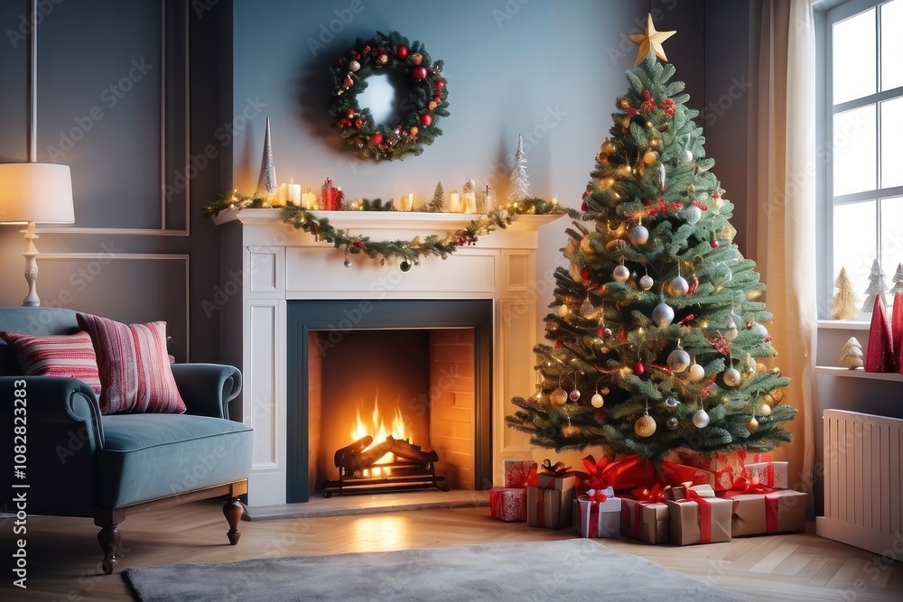 new year christmas tree on white background isolated new year christmas tree on white background isolated