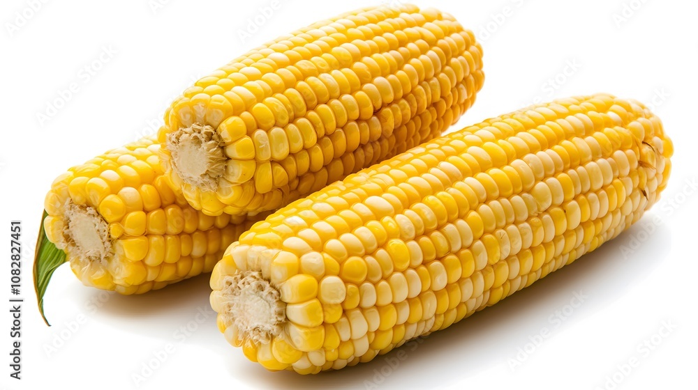 Food, Cooked Corn on the Cob, on White Background, Photo Realistic, Wallpaper, Cover and Screen for Smartphone, PC, Laptop, 9:16 and 16:9 Format Food, Cooked Corn on the Cob, on White Background, Photo Realistic, Wallpaper, Cover and Screen for Smartphone, PC, Laptop, 9:16 and 16:9 Format