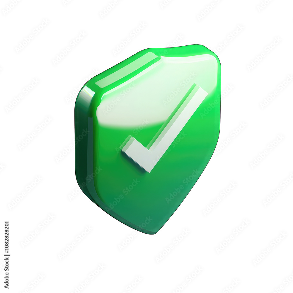 3D icon of checkmark, isolated on transparent white background 3D icon of checkmark, isolated on transparent white background