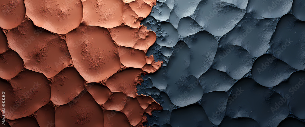 Obraz premium Textured abstract composition featuring contrasting earthy tones and organic shapes for artistic inspiration