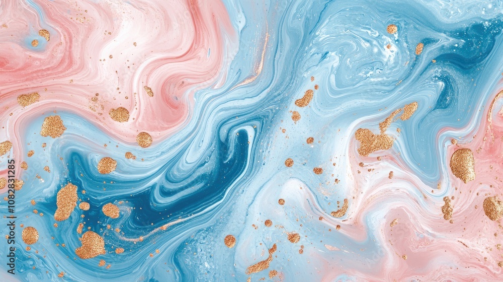 Chic Abstract Marble Texture with Blush Pink and Soft Blue Swirls Enhanced by Golden Highlights, Ideal for Creating Elegant Designs, Invitations, and Opulent Backgrounds Chic Abstract Marble Texture with Blush Pink and Soft Blue Swirls Enhanced by Golden Highlights, Ideal for Creating Elegant Designs, Invitations, and Opulent Backgrounds