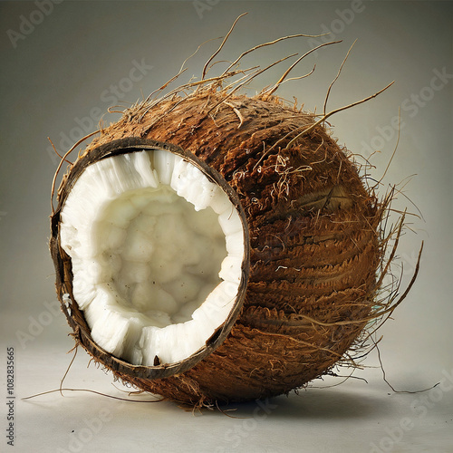 close up of coconut