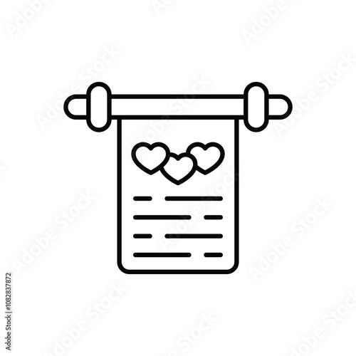 Wedding Vows vector icon