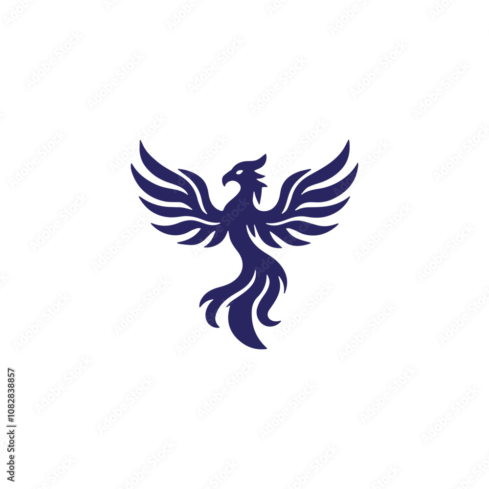 Obraz premium Phoenix Logo flying bird abstract design vector template. 