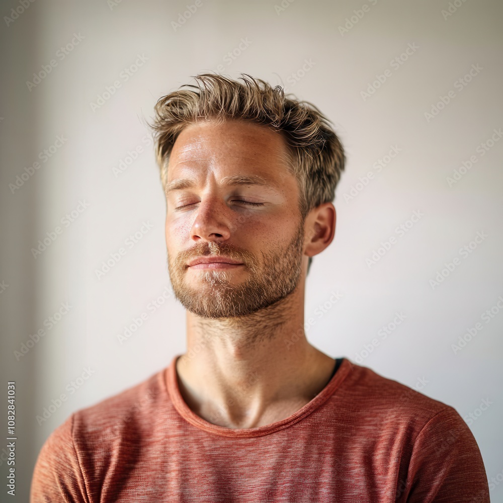 Fototapeta premium Calm Meditation in Soft Natural Light