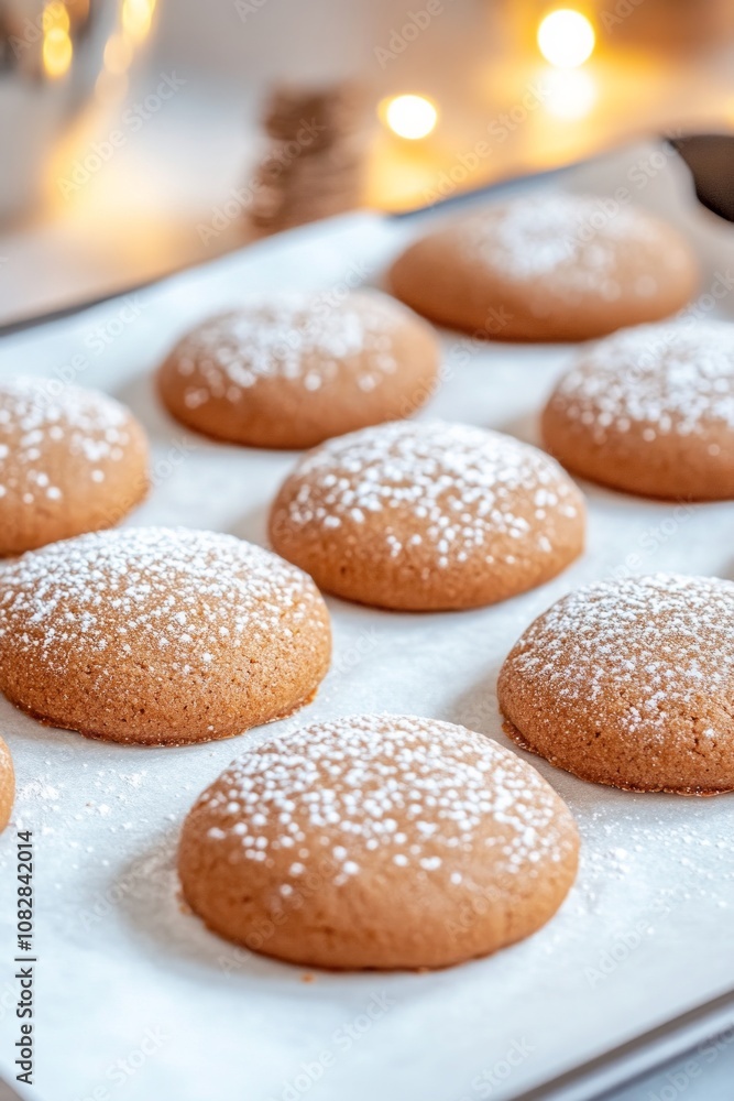 Freshly baked Drmmer cookies on parchment paper in warm light showcasing Scandinavian baking traditions Freshly baked Drmmer cookies on parchment paper in warm light showcasing Scandinavian baking traditions