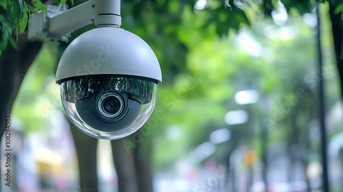 State-Of-The-Art Security Camera Monitoring Urban Streets With Precision : Generative AI